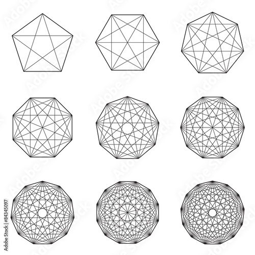 Set of geometric shapes. Vector