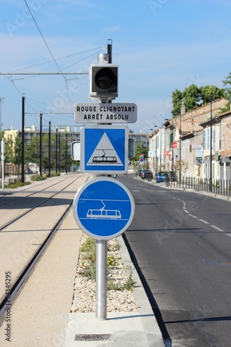 Panneaux de signalistation ' tramway '