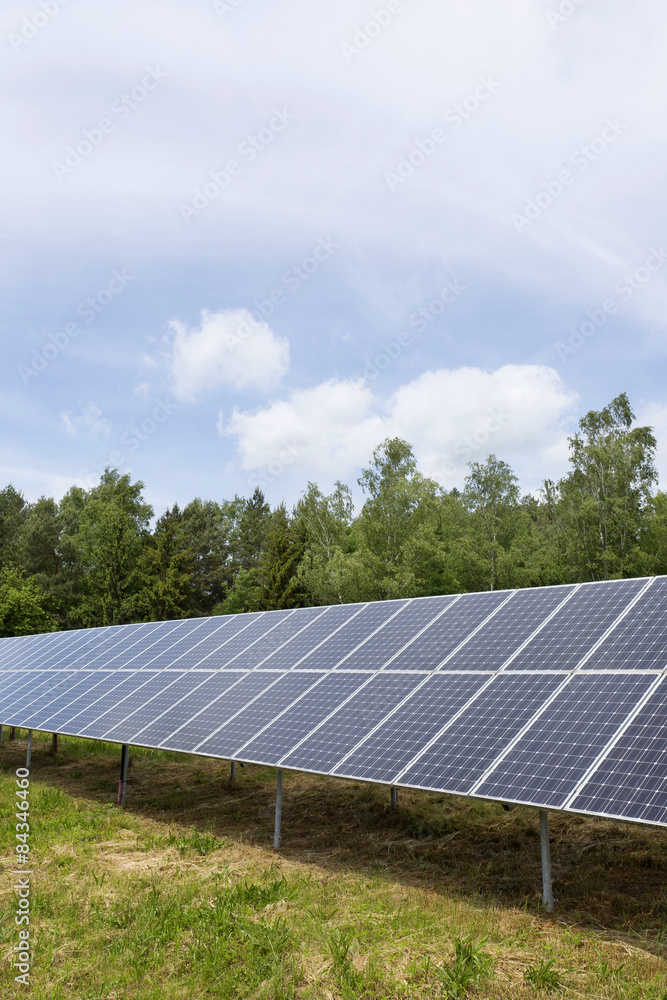 Solar Power Station on the green Meadow Solar Power Station on the green Meadow