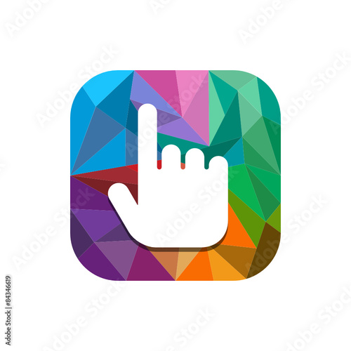 Geometric App Button