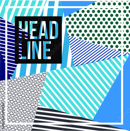 Abstract bakground with lines and headline. Grunge background concept design.