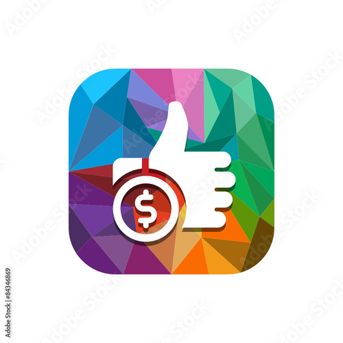 Geometric App Button