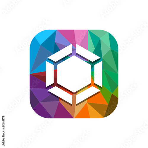 Geometric App Button