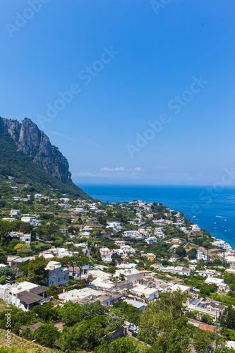 View of Mediterranean Sea from Capri island