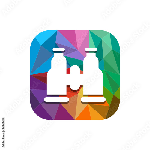 Geometric App Button