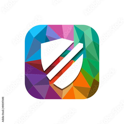 Geometric App Button