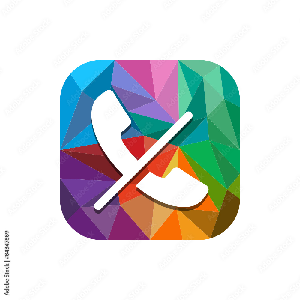 Geometric App Button Geometric App Button