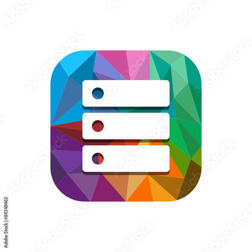 Geometric App Button