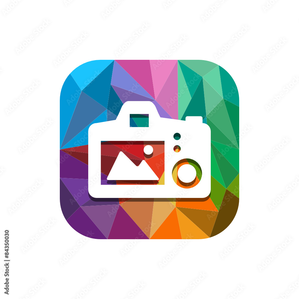 Geometric App Button Geometric App Button