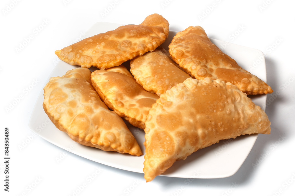 pasties on white plate pasties on white plate