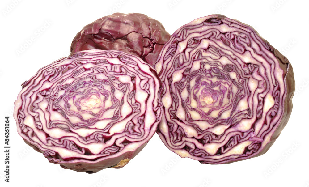 Red Cabbage Cut In Half Red Cabbage Cut In Half