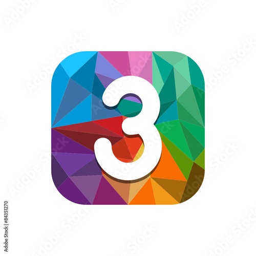 Geometric App Button