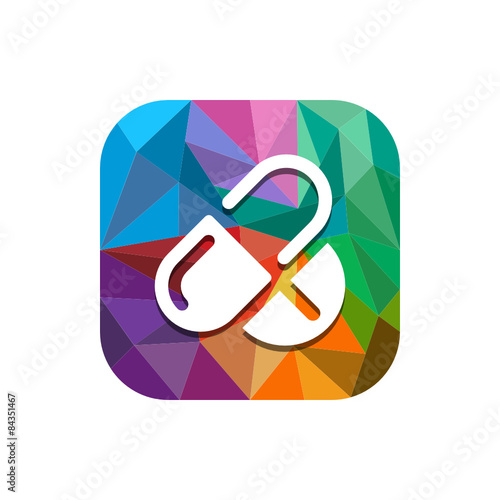 Geometric App Button