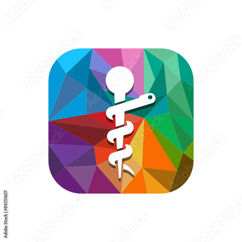 Geometric App Button