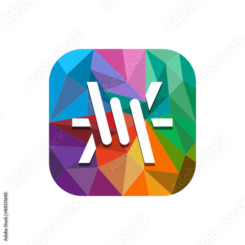 Geometric App Button