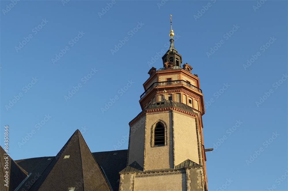 Leipziger Altstadt - Kirchenturm, St. Nikolaikirche