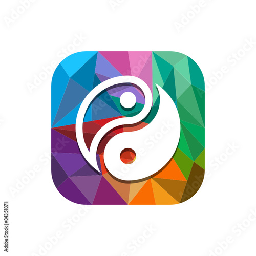 Geometric App Button