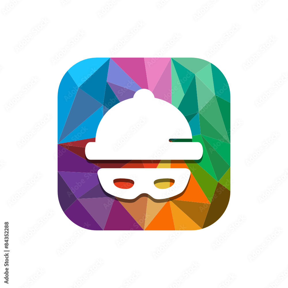 Geometric App Button Geometric App Button