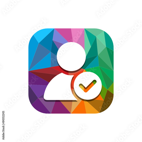 Geometric App Button