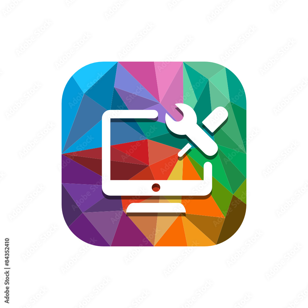 Geometric App Button