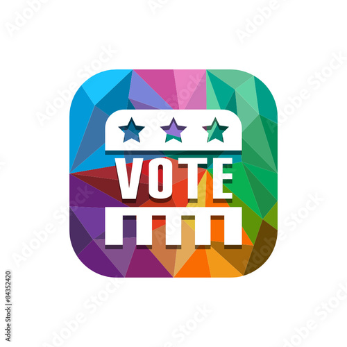 Geometric App Button