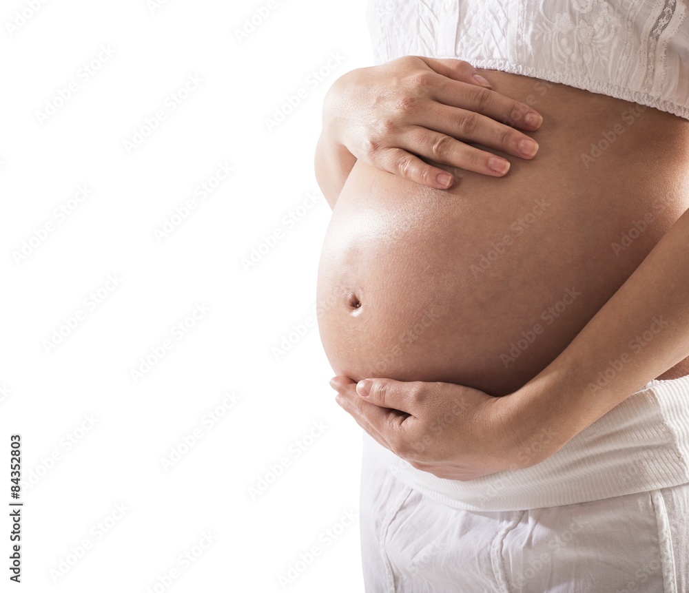 Pregnant woman waiting Pregnant woman waiting