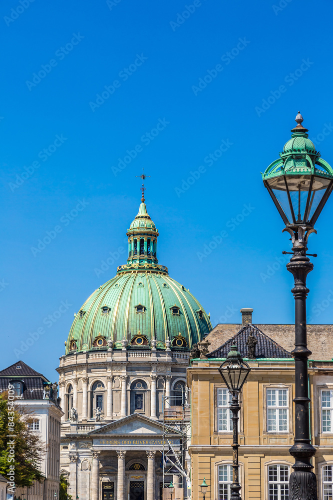Fototapeta premium The Marble Church in Copenhagen, Denmark