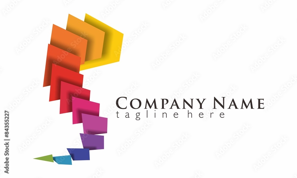 Digital Printing Rainbow logo vector Digital Printing Rainbow logo vector