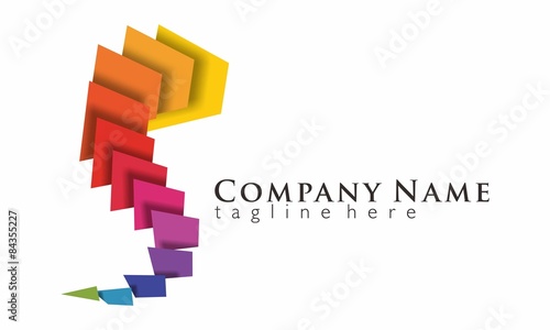 Digital Printing Rainbow logo vector