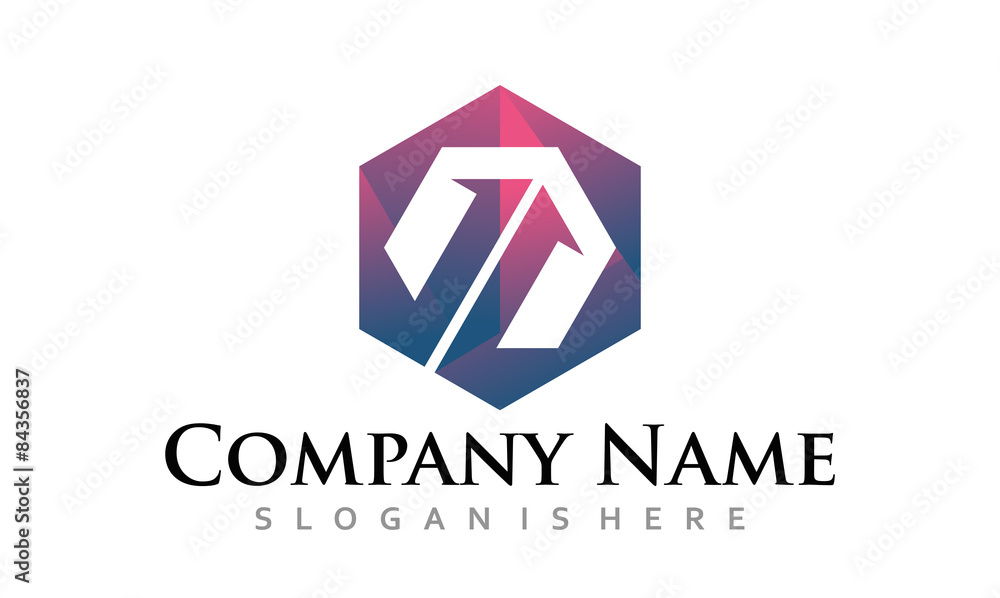 Hexagon Business Progress Logo Hexagon Business Progress Logo