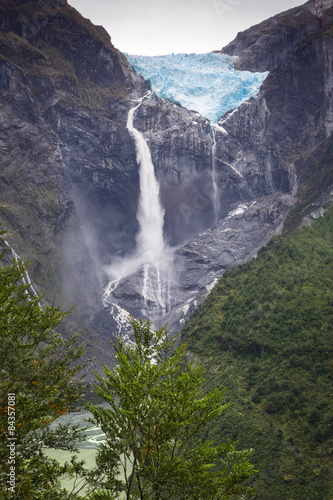 Hanging Glacier  Queulat National Park  Chile