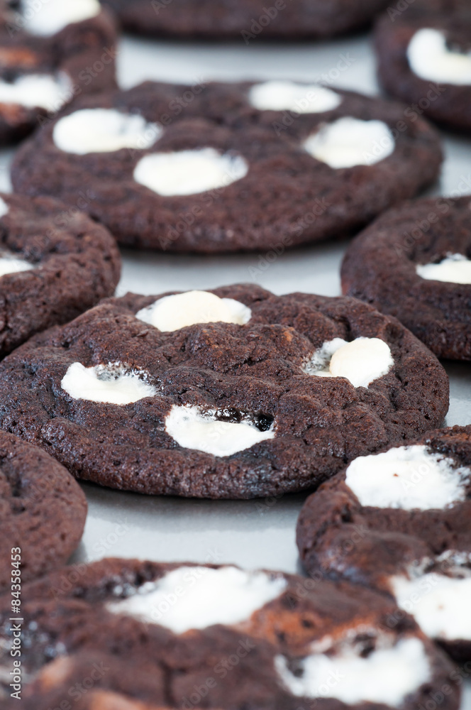 freshly baked double chocolate chip mallows freshly baked double chocolate chip mallows