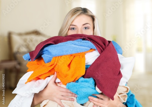 Laundry, Clothing, Stereotypical Housewife. photo