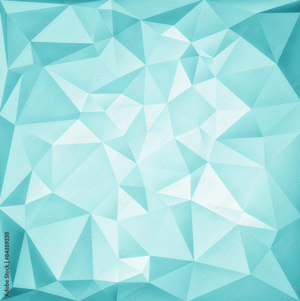 Abstract  turquoise modern background with polygons