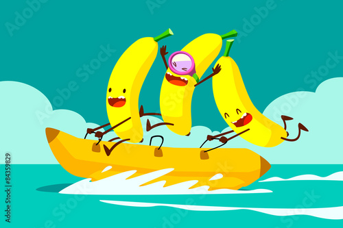 bananas on banana boat