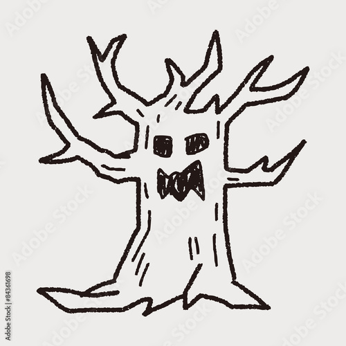 tree monster doodle © hchjjl