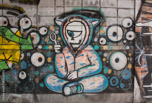 BANGKOK,THAILAND-May 26 : Street art graffiti. 