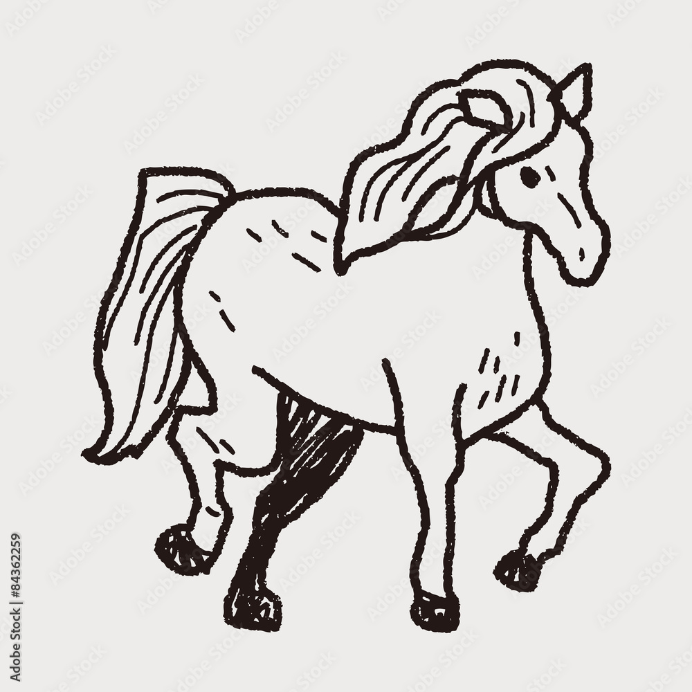 horse doodle horse doodle
