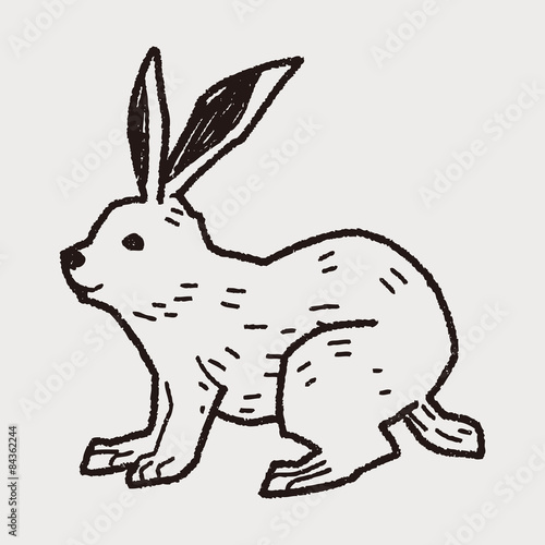 rabbit doodle
