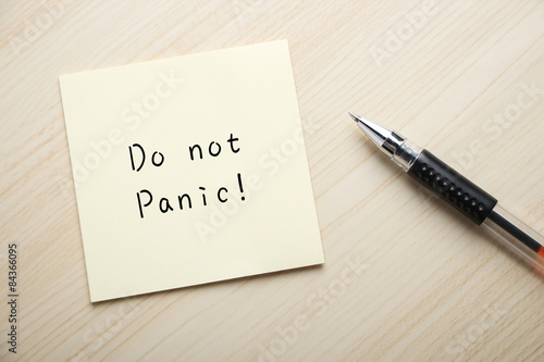 Do not panic