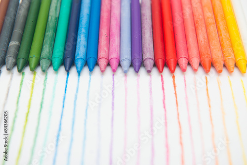 colorful of crayon