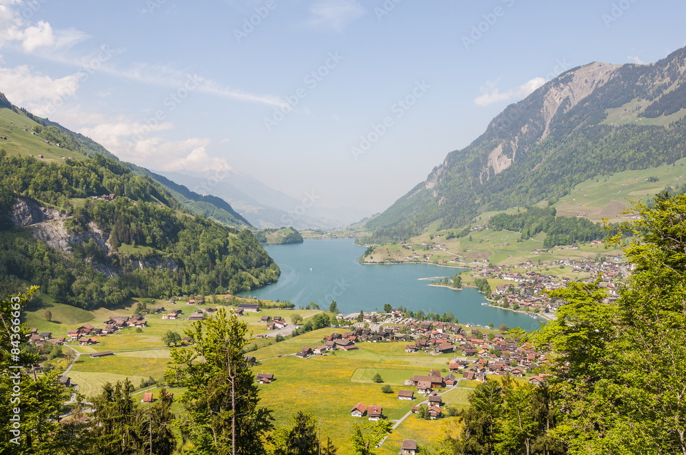 Lungerersee, Lungernsee, See, Frühling, Schweizer Alpen, Schweiz