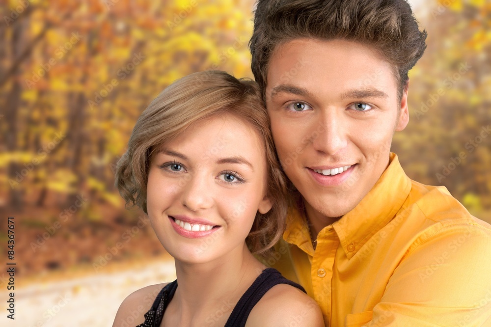 Obraz premium Domestic Kitchen, Couple, Heterosexual Couple.