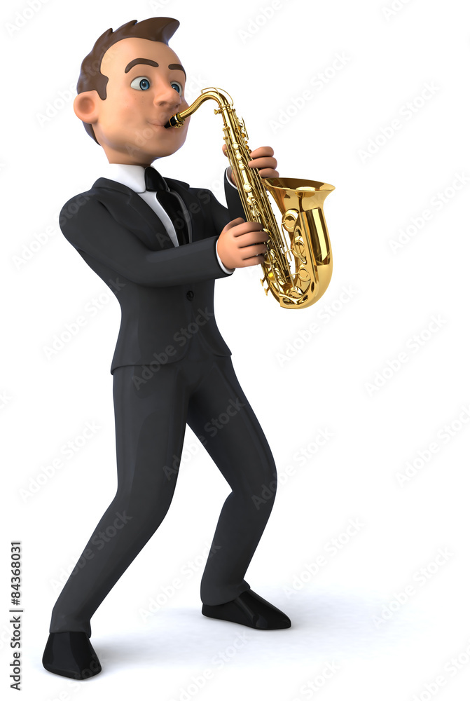 Fototapeta premium Fun business man