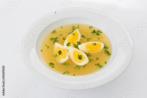 diet soup with eggs