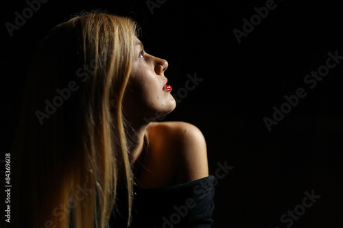 Summer romantic portrait of a girl