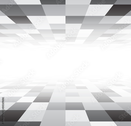 Perspective checkered surface.