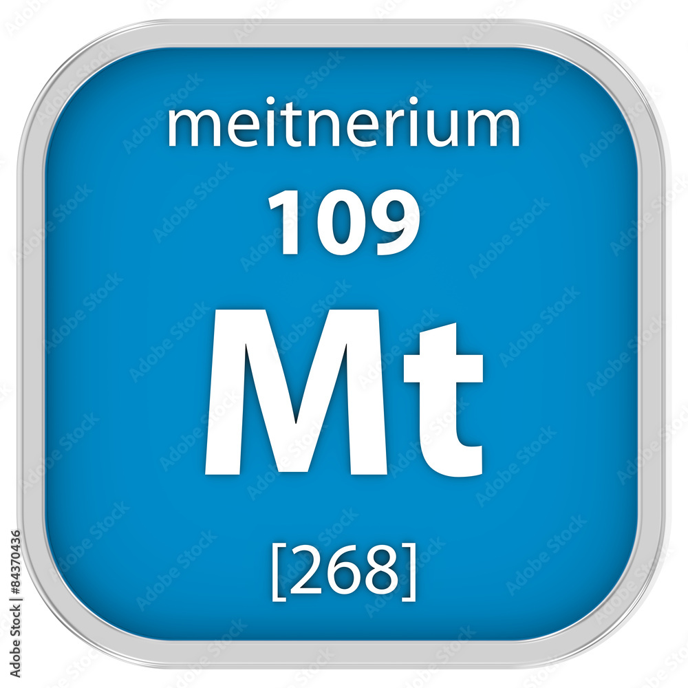 Meitnerium material sign Meitnerium material sign