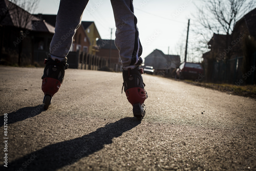 Obraz premium roller skating