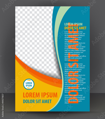 Magazine, flyer, brochure, cover, booklet design print template